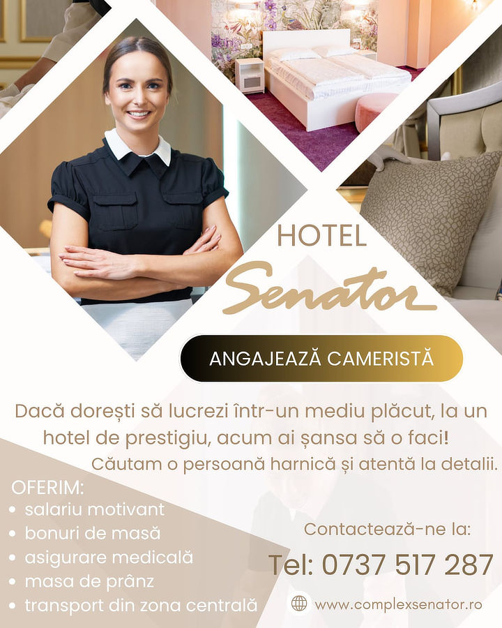 Angajăm cameristă