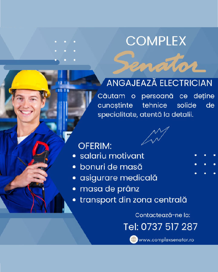 Angajăm electrician