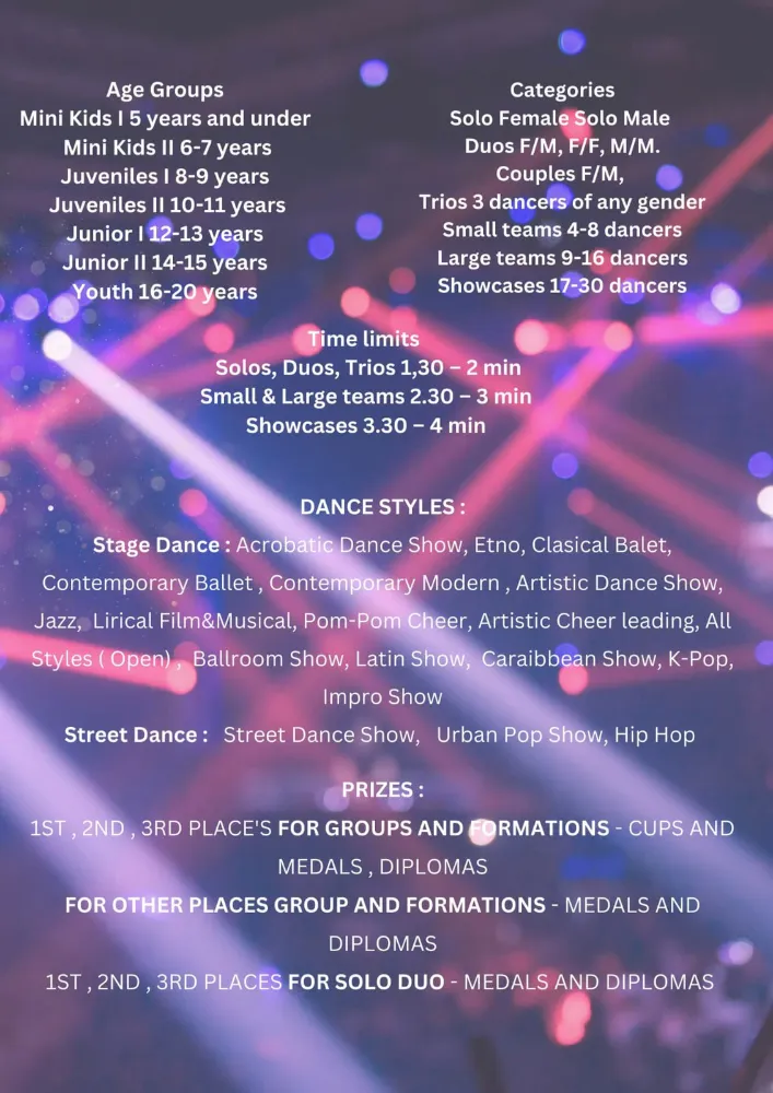 European Dance Cup - 16-17 Mai - Hotel Senator